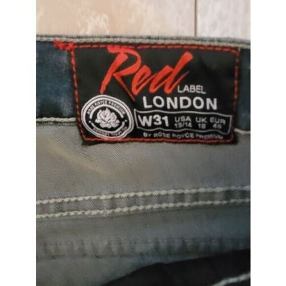 Red Label London Rose Royce Jr. Bootcut Jeans Denim Blue 31‎ (13/14) NWT - Picture 5 of 8